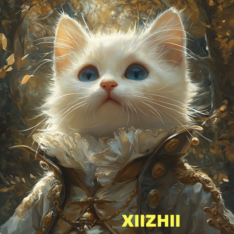 AI Art Cat Digital Wallpaper CA01- Cute Kitten Desktop Background Photo | High-Quality Download