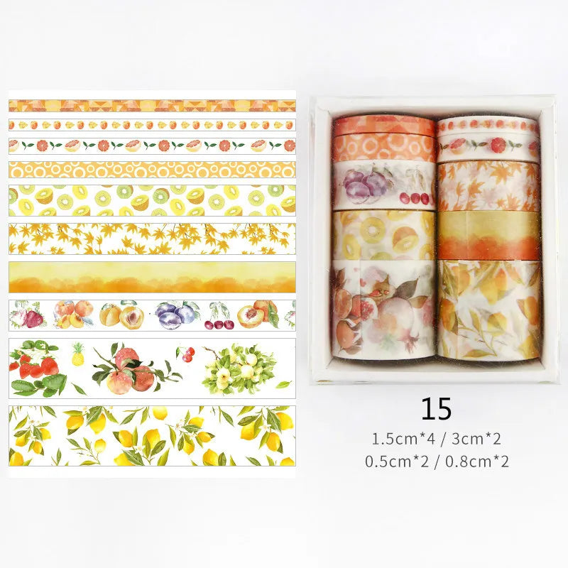 26 Designs 10pcs/box Cute Cartoon Animals Washi Tapes Scrapbooking DIY Deco Creative Japanese Kawaii Masking Tapes