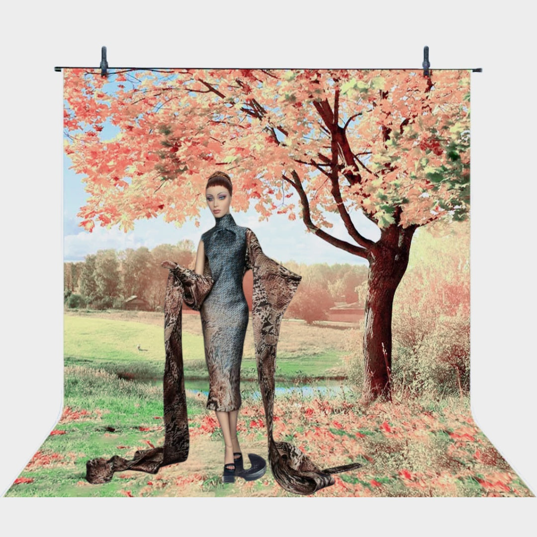 TA23 Backdrop for Barbie, BJD, American Girl, and More - Perfect for Doll Photography and Diorama Scenes