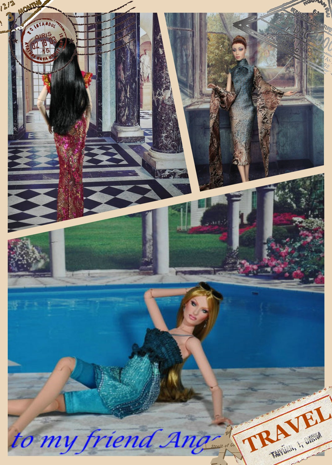 TA14 Backdrop for Barbie, BJD, American Girl, and More - Perfect for Doll Photography and Diorama Scenes